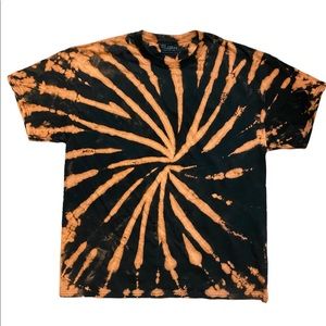 Bleach Dyed Spiral T